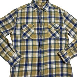 Free Nature Mens Flannel Shirt Size S Small‎ Slim Fit Plaid Long Sleeve Cotton